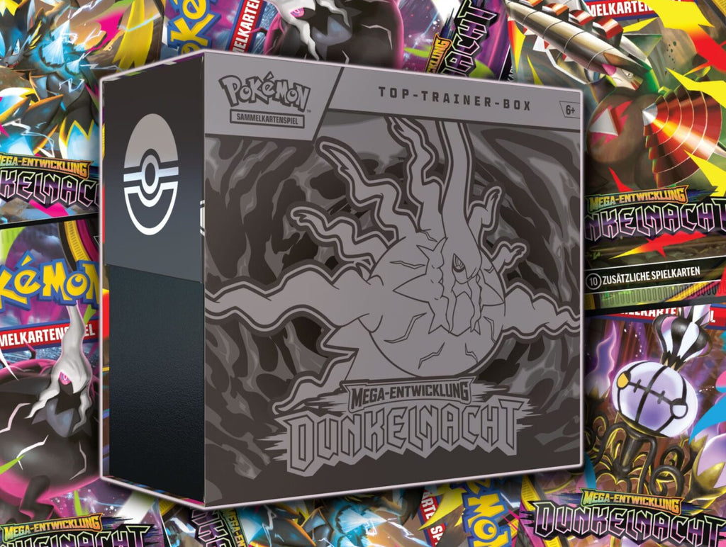 Pokemon Mega Evolution Dunkelnacht Top Trainer Box DE